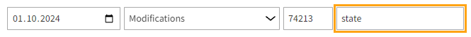 Filtering the activities by a text string